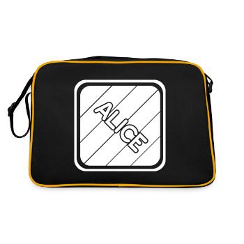 Alice comme prénom de fille - Sac Retro - noir/or - Dos