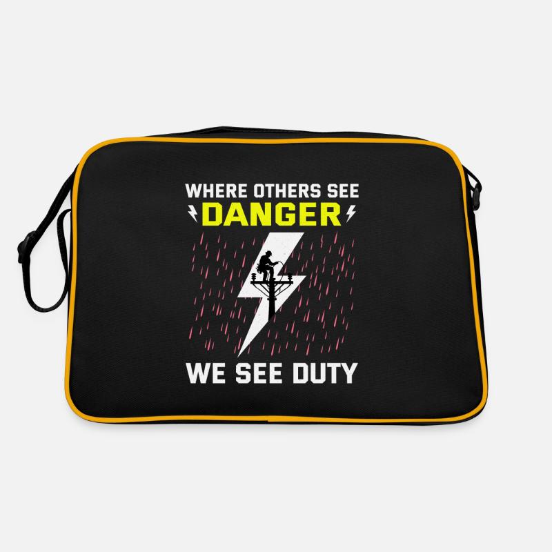 Joueur de ligne Danger Brave Héros dévoué Sac Retro