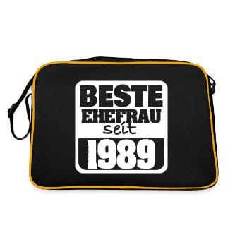 Amoureux 1989 - Sac Retro - noir/or - Dos