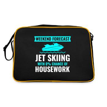 Jet Skiing Weekend Getaway - Retro Bag - black/gold - Back
