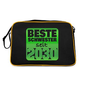 2030 - Retro Bag - black/gold - Back