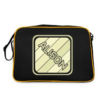 Cadeau pour Alison - Sac Retro - noir/or - Dos