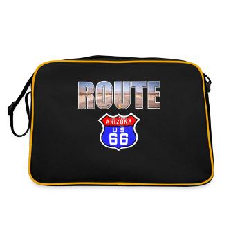 Route 66 - Retro Bag - black/gold - Back