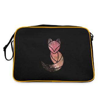 Space FOX | Ciel étoilé | galaxie - Sac Retro - noir/or - Dos