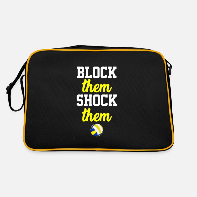 Volleyball block saying Retro Bag