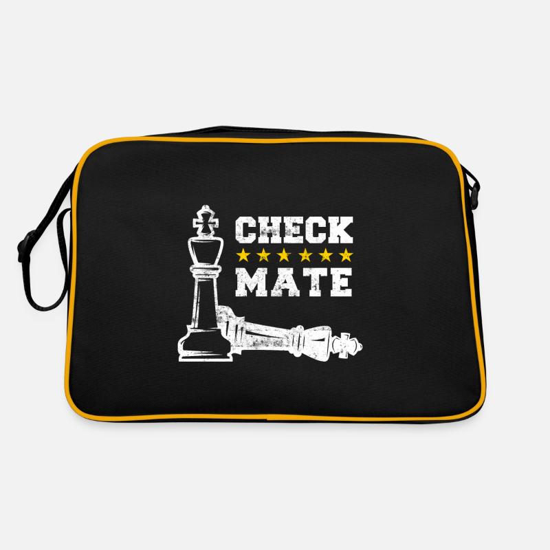 Schach Chess Schachmatt Retro Tasche