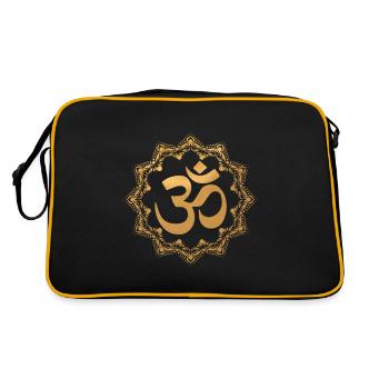 Golden om sign - Retro Bag - black/gold - Back