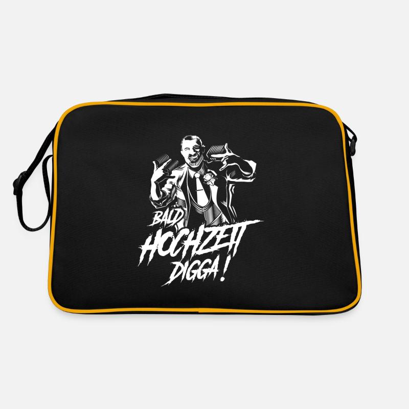 bald hochzeit digga Retro Tasche