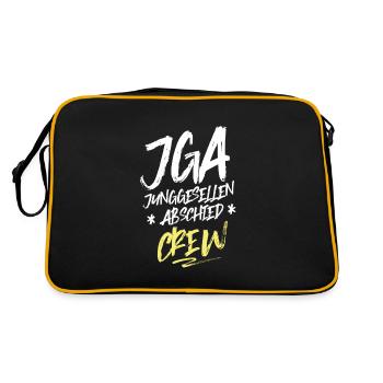 équipe de bachelor party jga - Sac Retro - noir/or - Dos