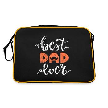 Meilleur papa - Sac Retro - noir/or - Dos