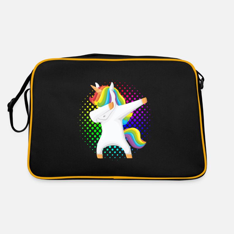 Dabbing Unicorn dabbendes Einhorn Dab Geschenkidee Retro Tasche