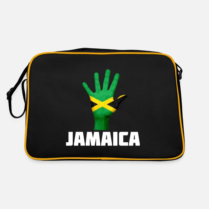 Jamaica - Retro Tasche - Schwarz/Gold