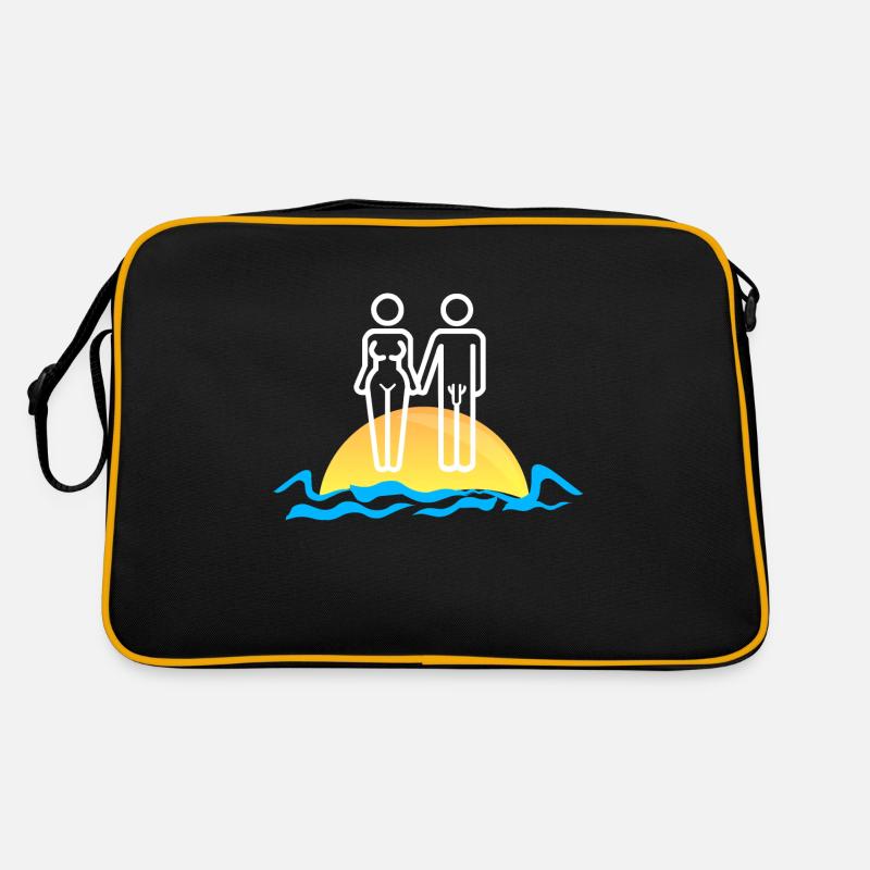 vacances - Sac Retro - noir/or