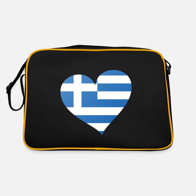 Grèce - Sac Retro - noir/or