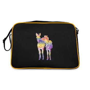 Zebra Love // art.implied - Sac Retro - noir/or - Dos