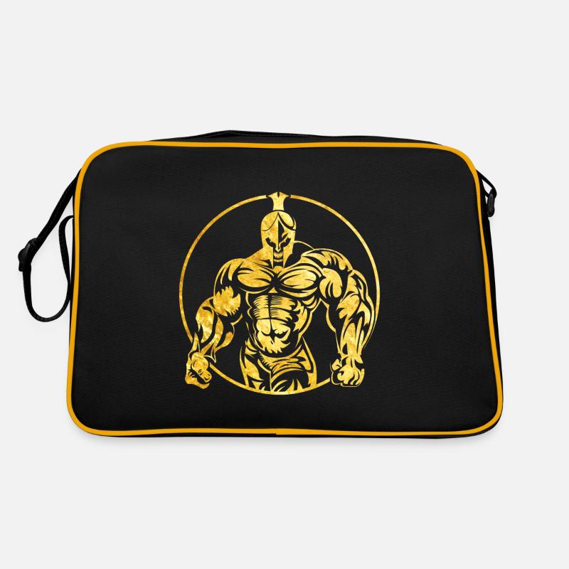 logo or spartiate Sac Retro
