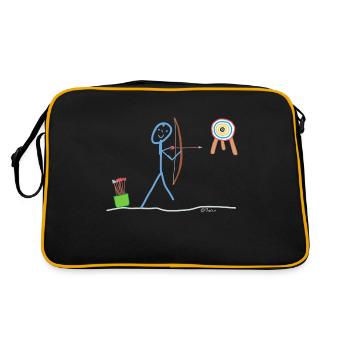 Tir à l’arc Flèche de la flèche But Maître - Sac Retro - noir/or - Dos