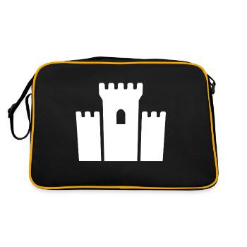 Castle - Retro Bag - black/gold - Back