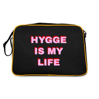 Hygge Is My Life - Sac Retro - noir/or - Dos