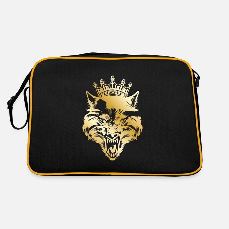 Couronne tête de loup Sac Retro