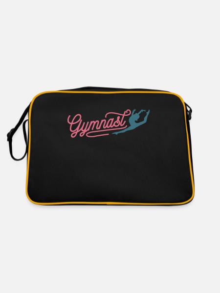 Gymnastics Gymnastics Gymnastics Athletics - Retro Bag - black/gold - Back