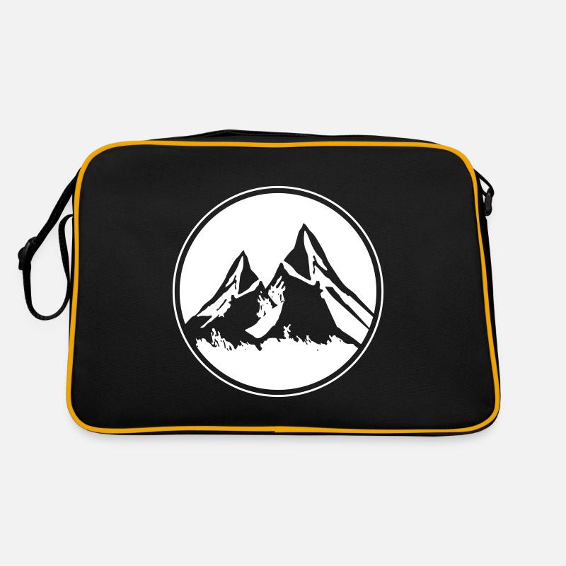 Mountains circle Alps Retro Bag