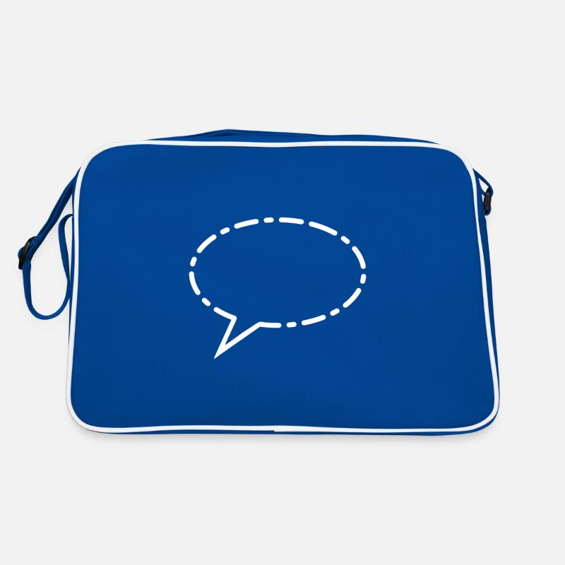 Speech bubble white Retro Bag