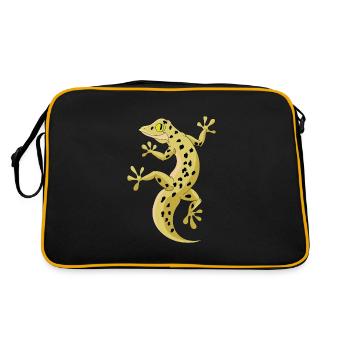 gecko - Sac Retro - noir/or - Dos