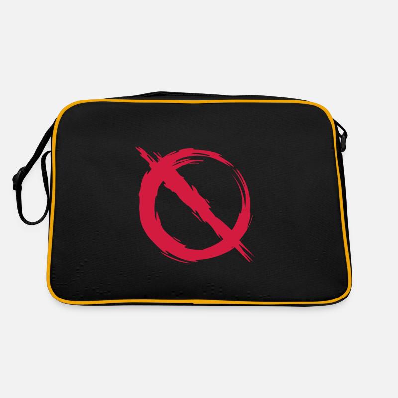 Verbot verboten - Retro Tasche - Schwarz/Gold