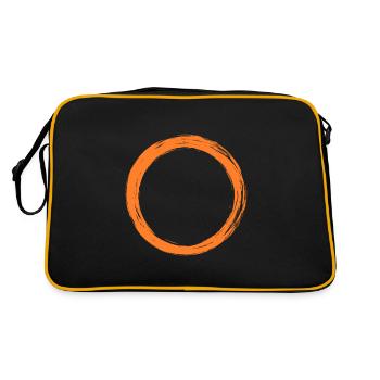 Circle symbol - Retro Bag - black/gold - Back