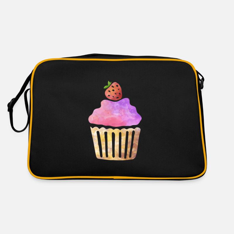 Törtchen - Retro Tasche - Schwarz/Gold