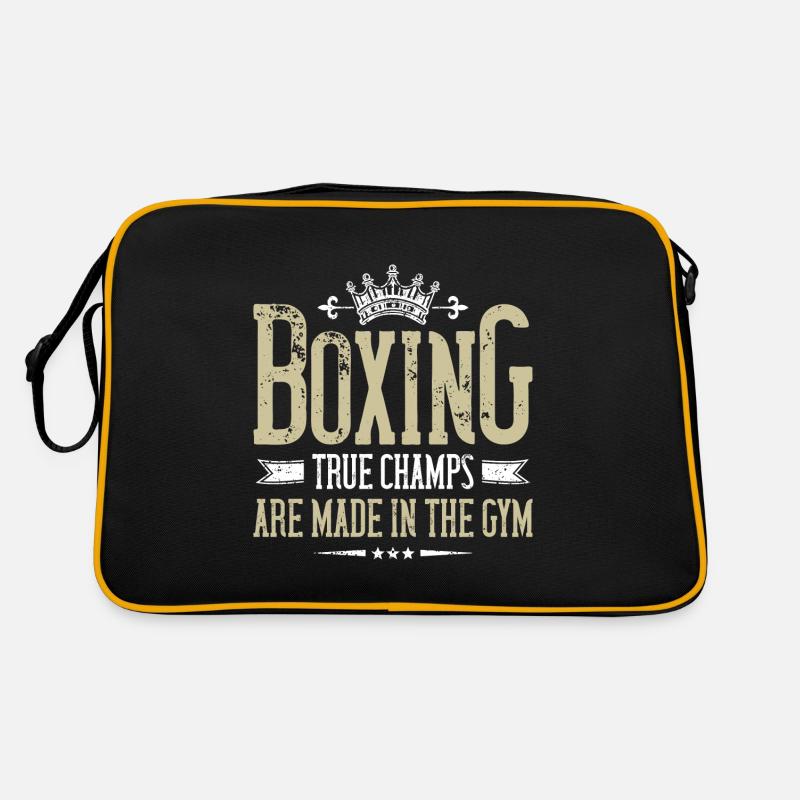 boxen champ spruch Retro Tasche