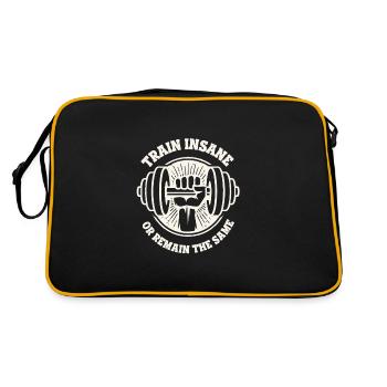 Entraînez-vous fou ou restez le même - Sac Retro - noir/or - Dos