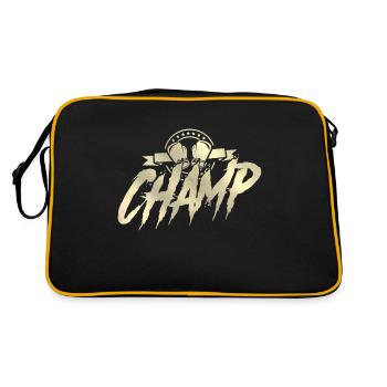 boxe sport vainqueur - Sac Retro - noir/or - Dos