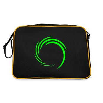 Cercle vert vert - Sac Retro - noir/or - Dos