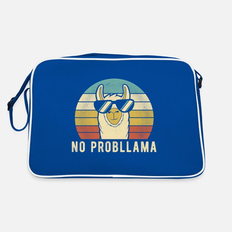 Llama Retro - Aucun cadeau drôle de Lama Cool Prob Sac Retro