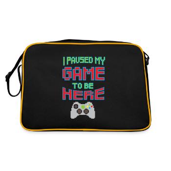 Retrogaming - Gaming - Video Game - Retro Bag - black/gold - Back