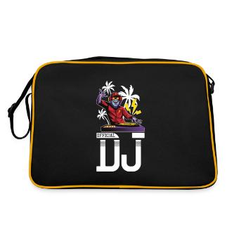 Soirée DJ Singe - Sac Retro - noir/or - Dos