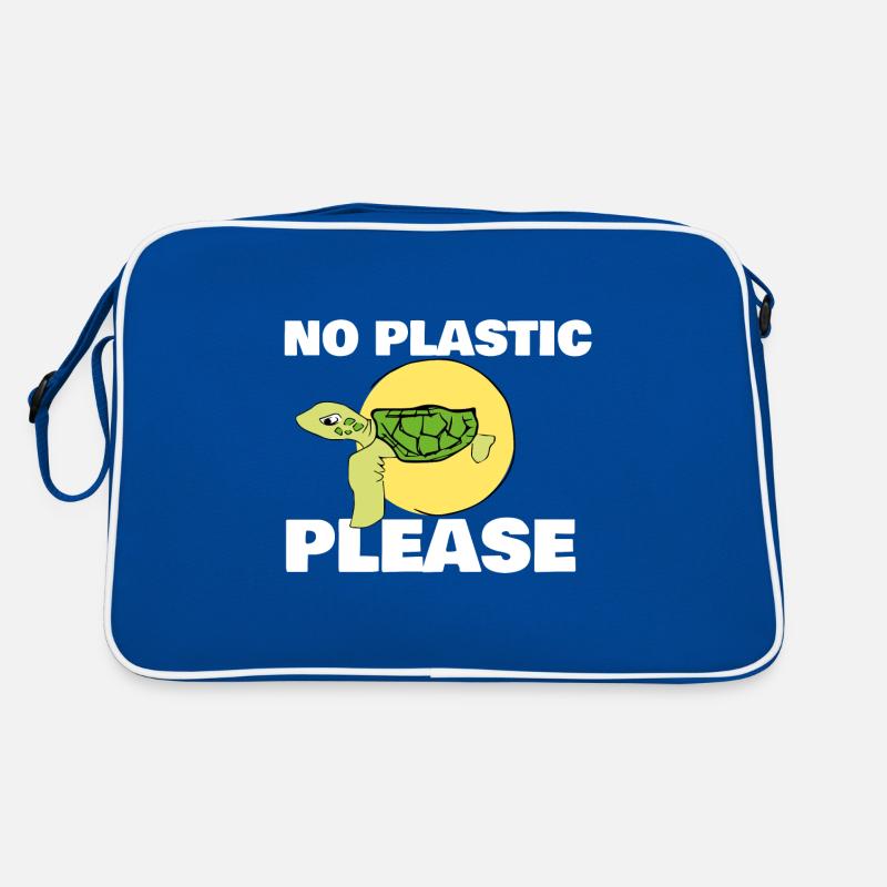 No Plastic Please Retro Tasche