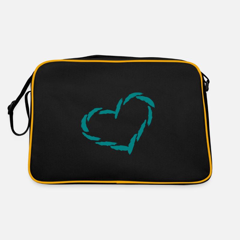 Herz Herzchen Liebe Retro Tasche