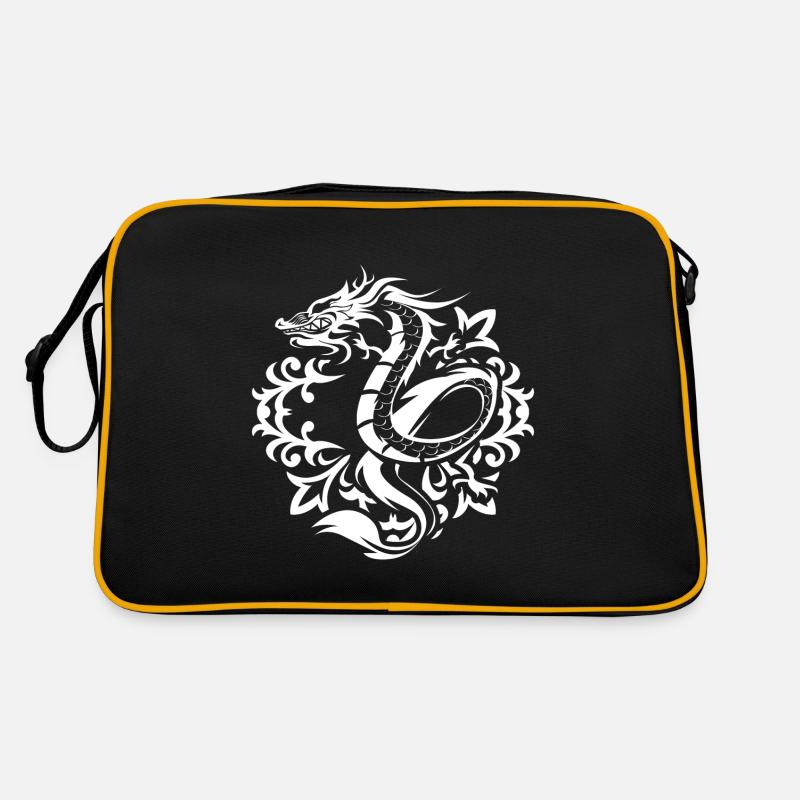 Drache ornamente Retro Tasche