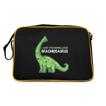 DINO - Retro Bag - black/gold - Back