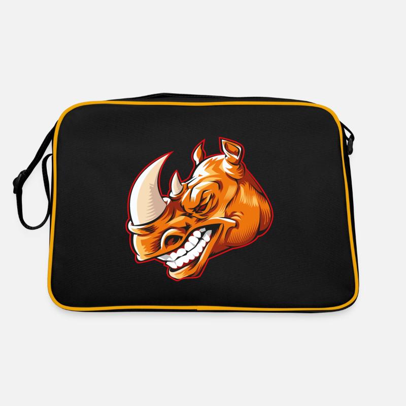 Tête de rhinocéros Sac Retro