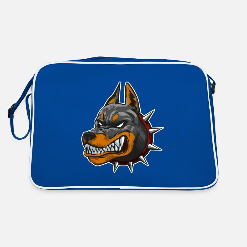 Hund Dobermann Retro Tasche
