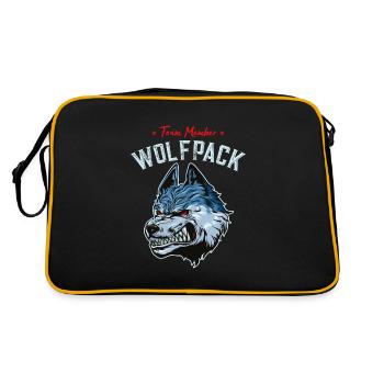 wolf wolfpack team - Retro Bag - black/gold - Back