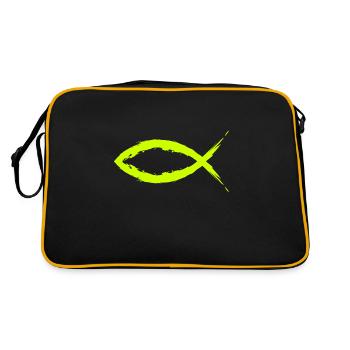 Poisson christianisme symbole religion Église jaune. - Sac Retro - noir/or - Dos