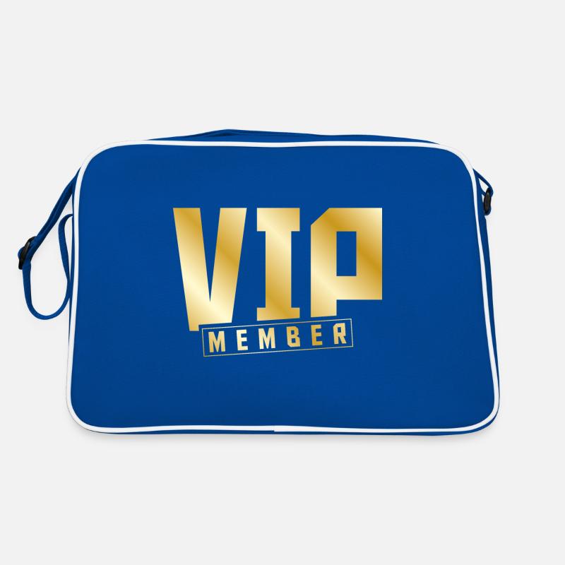 vip member gold Retro Tasche