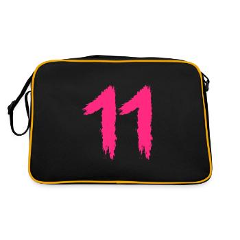 Number 11 Favorite number number - Retro Bag - black/gold - Back
