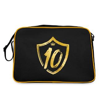 10 année numérique or - Sac Retro - noir/or - Dos