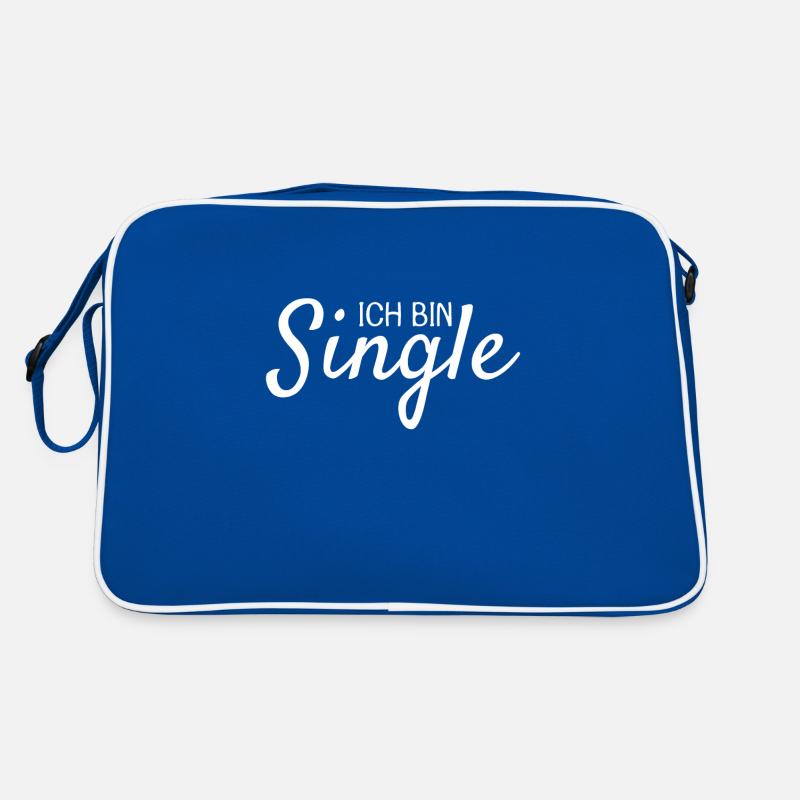 Ich bin Single Retro Tasche